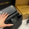 Dolce & Gabbana Raffia Grass Bag-Black-20cm with original box