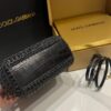 Dolce & Gabbana Raffia Grass Bag-Black-20cm with original box