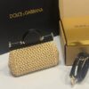 Dolce & Gabbana Raffia Grass Bag-Apricot-19cm with original box