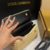 Dolce & Gabbana Raffia Grass Bag-Apricot-19cm with original box