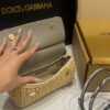 Dolce & Gabbana Raffia Grass Bag-Apricot-19cm with original box