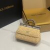 Dolce & Gabbana Raffia Grass Bag-Apricot-19cm with original box
