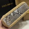 Dolce & Gabbana Raffia Grass Bag-Apricot-25cm with original box