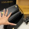 Dolce & Gabbana Raffia Grass Bag-Black-25cm with original box
