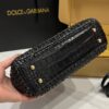 Dolce & Gabbana Raffia Grass Bag-Black-25cm with original box