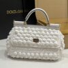 Dolce & Gabbana Cloud Bag-White-25cm with original box