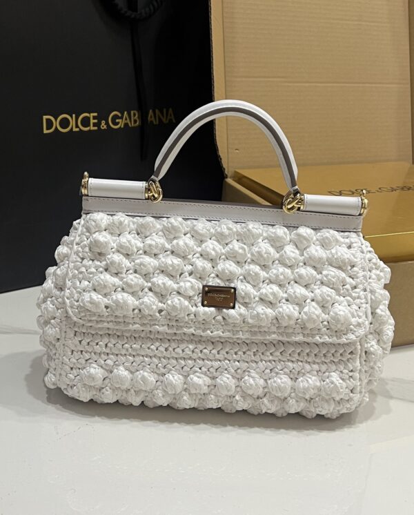 Dolce & Gabbana Cloud Bag-White-25cm with original box