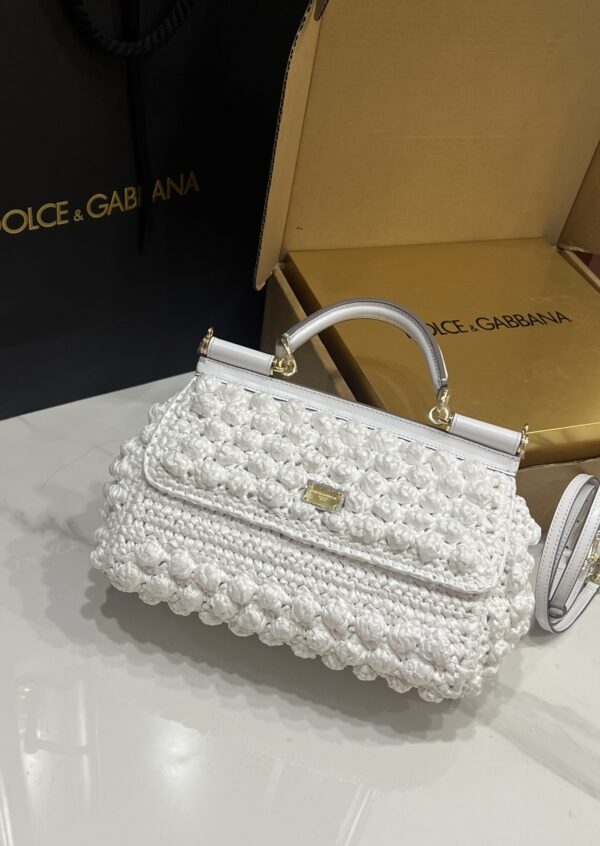 Dolce & Gabbana Cloud Bag-White-25cm with original box