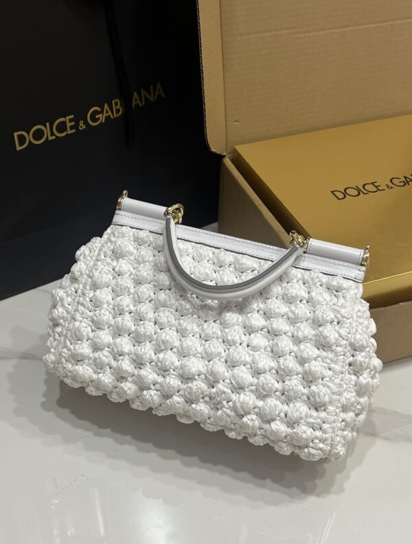 Dolce & Gabbana Cloud Bag-White-25cm with original box