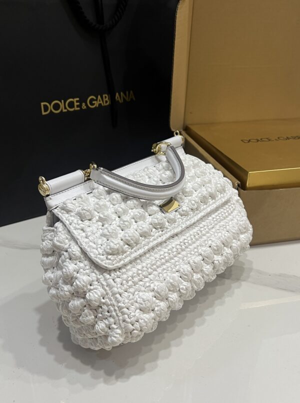 Dolce & Gabbana Cloud Bag-White-25cm with original box