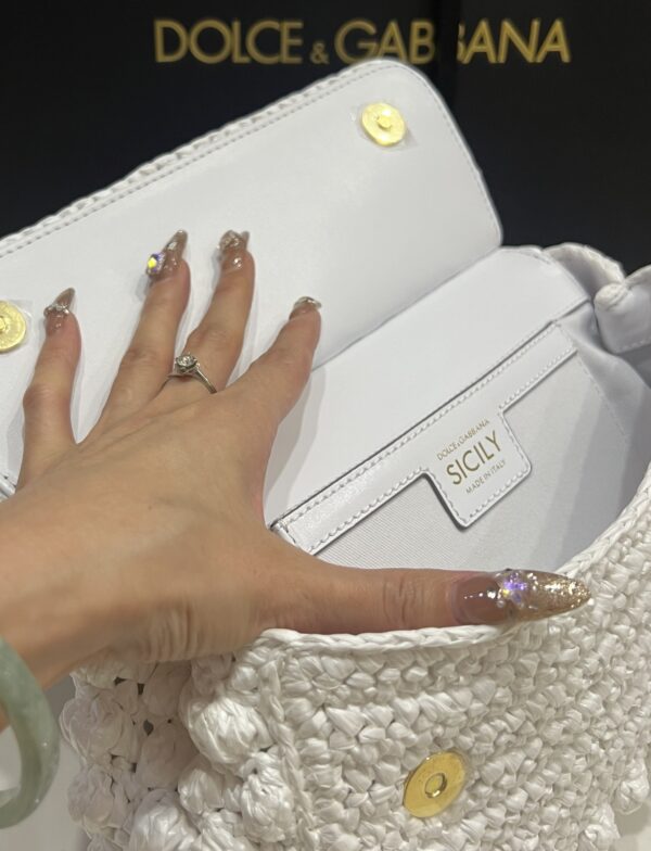Dolce & Gabbana Cloud Bag-White-25cm with original box