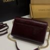 Dolce & Gabbana Lizard Print Bag-Purple-25cm with original box