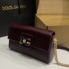 Dolce & Gabbana Lizard Print Bag-Purple-25cm with original box