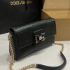 Dolce & Gabbana Lizard Print Bag-Black-25cm with original box