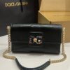 Dolce & Gabbana Lizard Print Bag-Black-25cm with original box