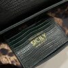 Dolce & Gabbana Lizard Print Bag-Black-25cm with original box