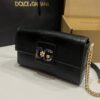 Dolce & Gabbana Lizard Print Bag-Black-25cm with original box