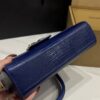 Dolce & Gabbana Lizard Print Bag-Blue-25cm with original box