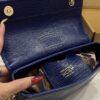 Dolce & Gabbana Lizard Print Bag-Blue-25cm with original box