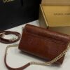 Dolce & Gabbana Lizard Print Bag-Red-25cm with original box