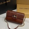 Dolce & Gabbana Lizard Print Bag-Red-25cm with original box