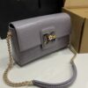 Dolce & Gabbana Lizard Print Bag-Gray-25cm with original box