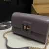 Dolce & Gabbana Lizard Print Bag-Gray-25cm with original box