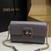 Dolce & Gabbana Lizard Print Bag-Gray-25cm with original box