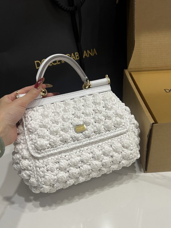 Dolce & Gabbana Cloud Bag-White-20cm with original box