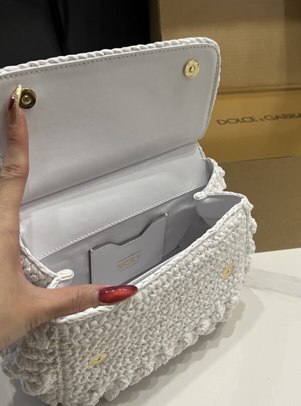 Dolce & Gabbana Cloud Bag-White-20cm with original box