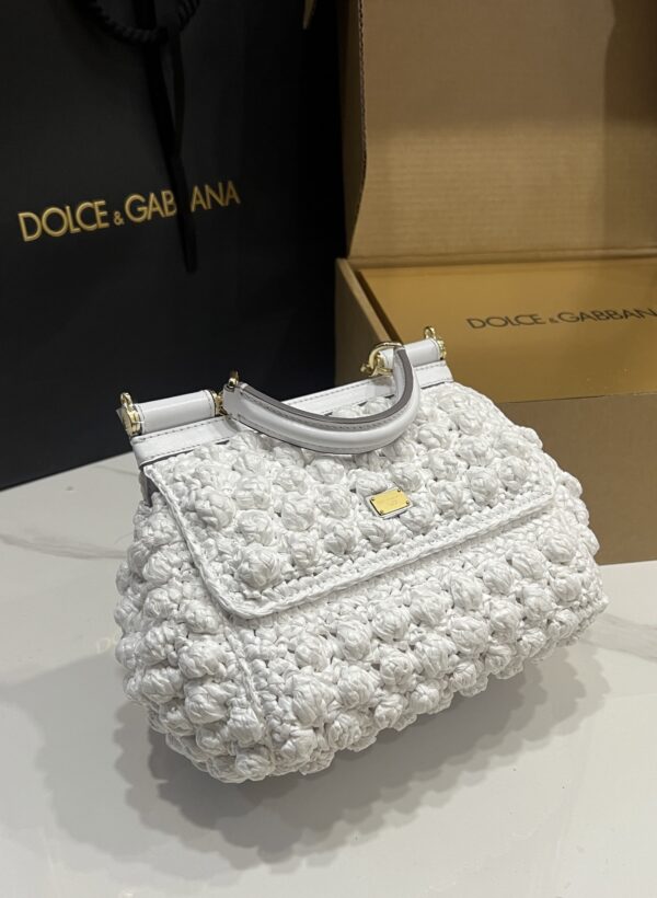 Dolce & Gabbana Cloud Bag-White-20cm with original box