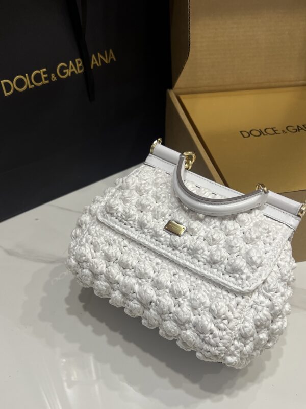 Dolce & Gabbana Cloud Bag-White-20cm with original box