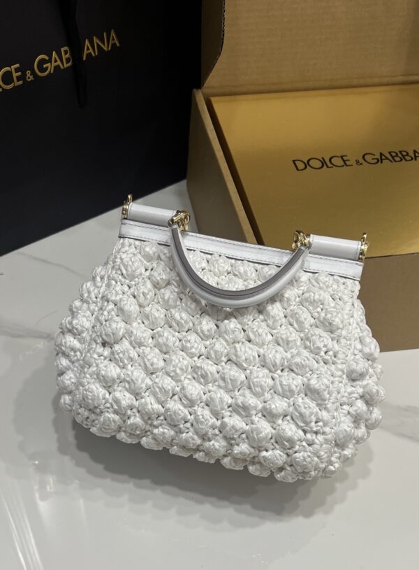 Dolce & Gabbana Cloud Bag-White-20cm with original box