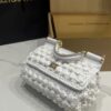 Dolce & Gabbana Cloud Bag-White-19cm with original box