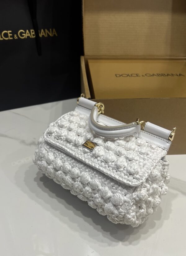Dolce & Gabbana Cloud Bag-White-19cm with original box