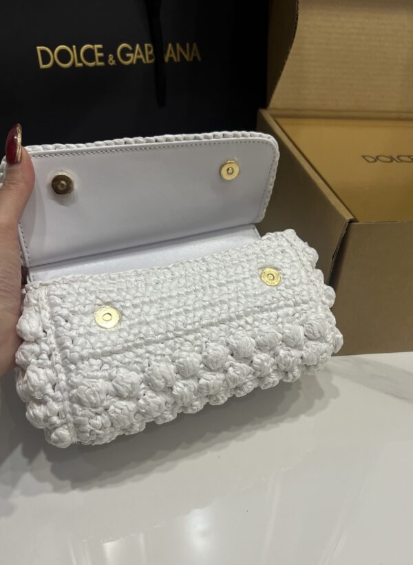 Dolce & Gabbana Cloud Bag-White-19cm with original box