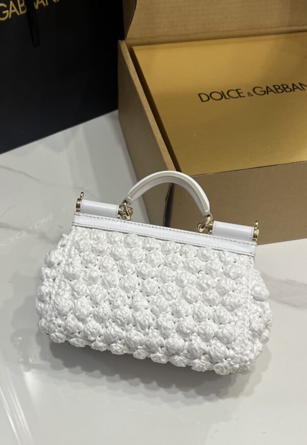 Dolce & Gabbana Cloud Bag-White-19cm with original box