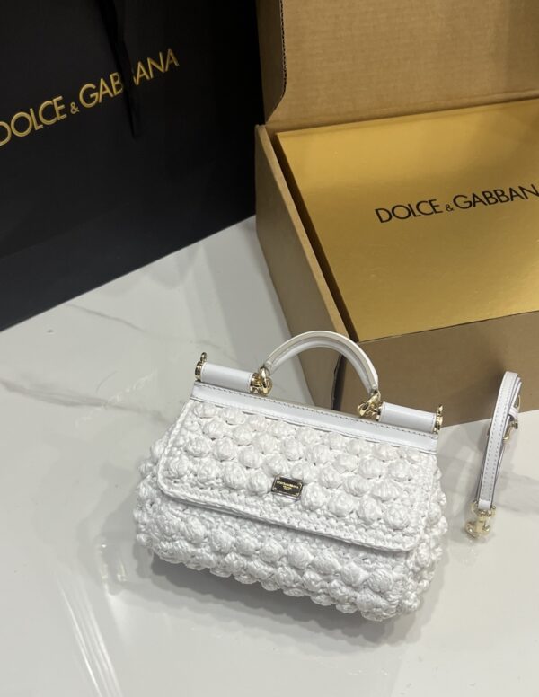 Dolce & Gabbana Cloud Bag-White-19cm with original box