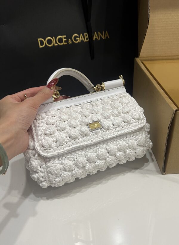 Dolce & Gabbana Cloud Bag-White-19cm with original box