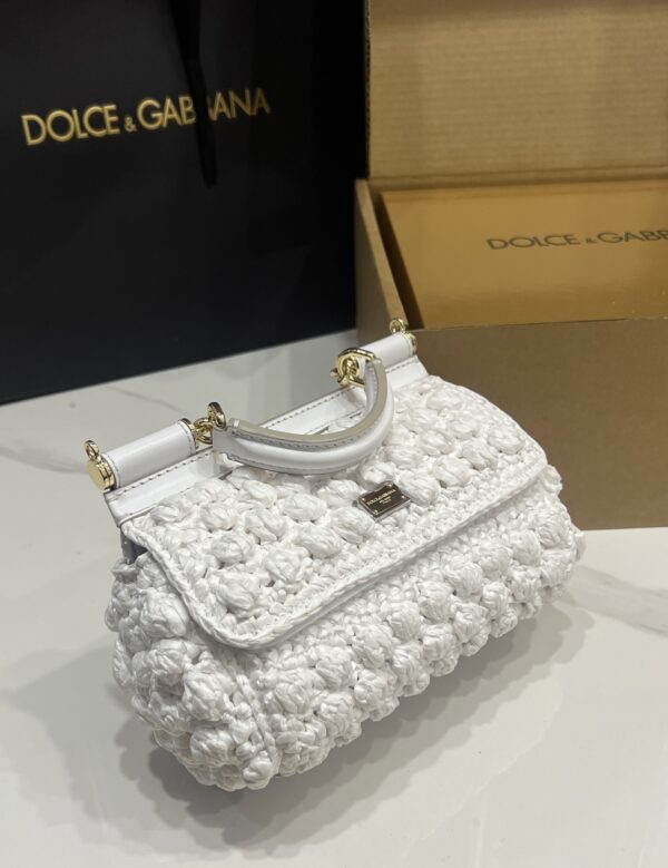 Dolce & Gabbana Cloud Bag-White-19cm with original box