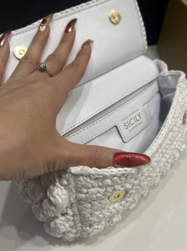 Dolce & Gabbana Cloud Bag-White-20cm with original box