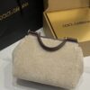 Dolce & Gabbana Lamb's Wool Bag-White-25cm with original box