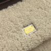 Dolce & Gabbana Lamb's Wool Bag-White-19cm with original box