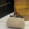 Dolce & Gabbana Lamb's Wool Bag-White-19cm with original box