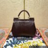 Dolce & Gabban Lizard Pattern Sicilian Women's Bag-Purple-20cm with original box free shipping