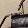 Dolce & Gabban Lizard Pattern Sicilian Women's Bag-Purple-20cm with original box free shipping