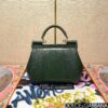 Dolce & Gabban Lizard Pattern Sicilian Women's Bag-Green-20cm with original box free shipping