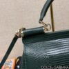 Dolce & Gabban Lizard Pattern Sicilian Women's Bag-Green-20cm with original box free shipping