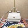 Dolce & Gabban Lizard Pattern Sicilian Women's Bag-White-20cm with original box free shipping