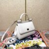 Dolce & Gabban Lizard Pattern Sicilian Women's Bag-White-20cm with original box free shipping